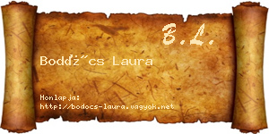 Bodócs Laura névjegykártya