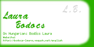 laura bodocs business card